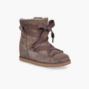 Ugg Classic Femme Lace-up Women Classic Boots Brown (6789DNJYA)